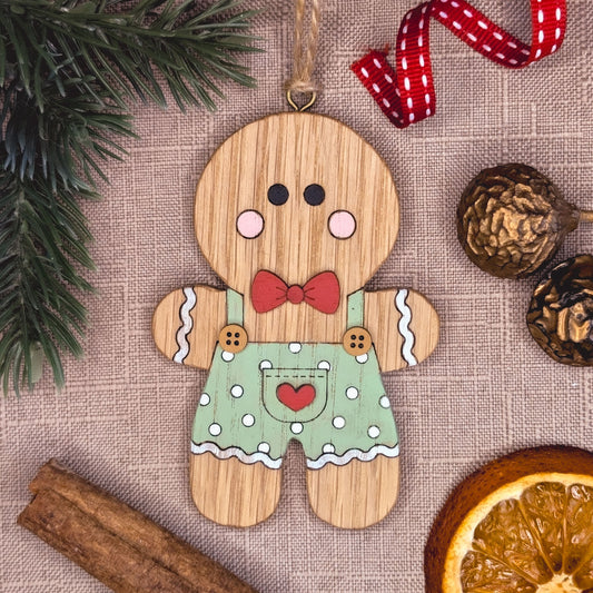 Gingerbread boy hanging decoration