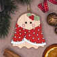 Ghost in blanket hanging decoration