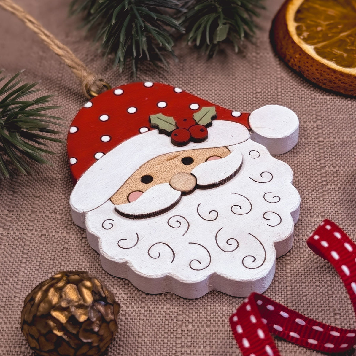 Santa hanging decoration