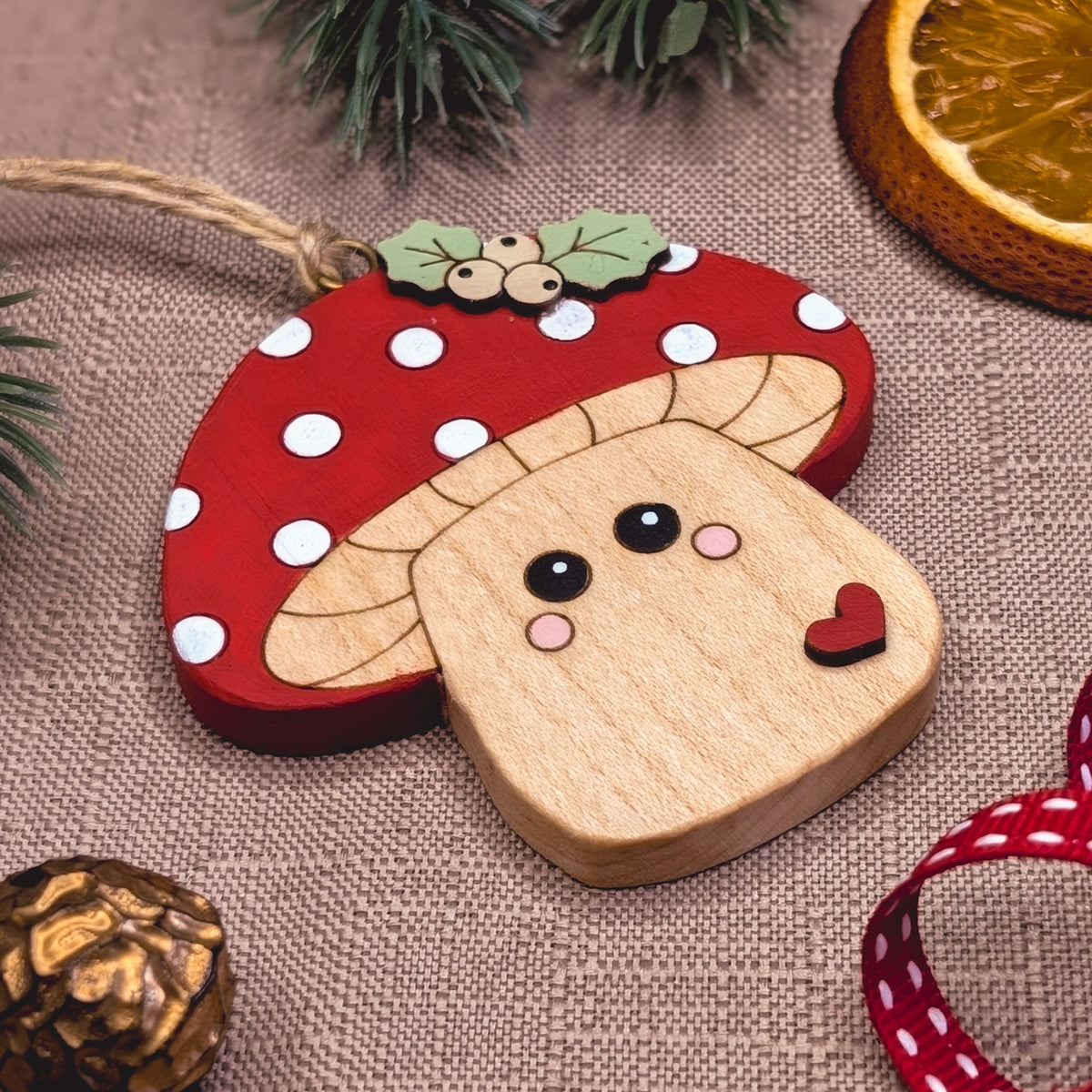 Mushroom hanging decoration
