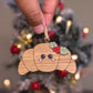 Croissant hanging decoration