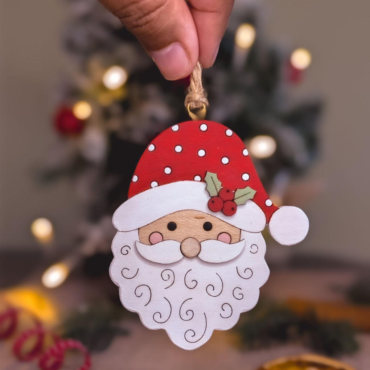 Santa hanging decoration
