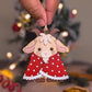 Goat in blanket hanging decoration