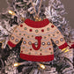 Personalised Christmas jumper hanging decoration