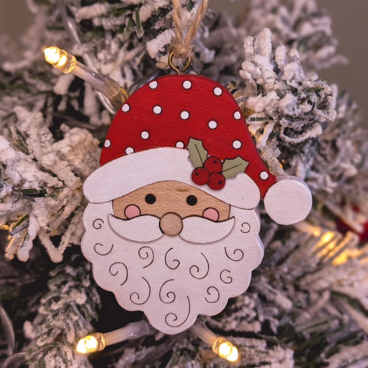 Santa hanging decoration