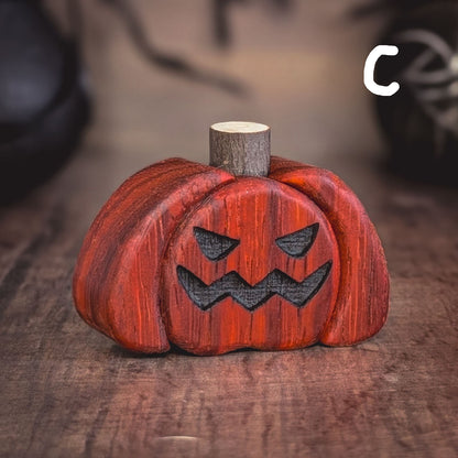 Mini padauk wood pumpkin