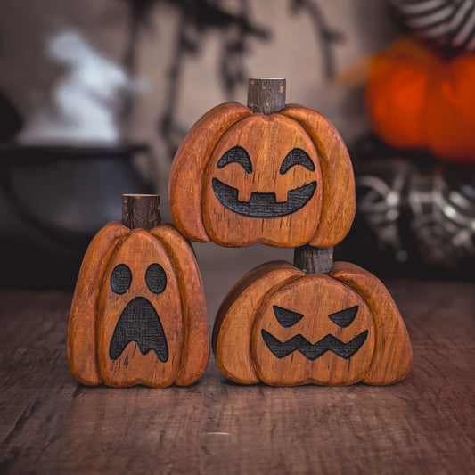 Mini kiaat wood pumpkin