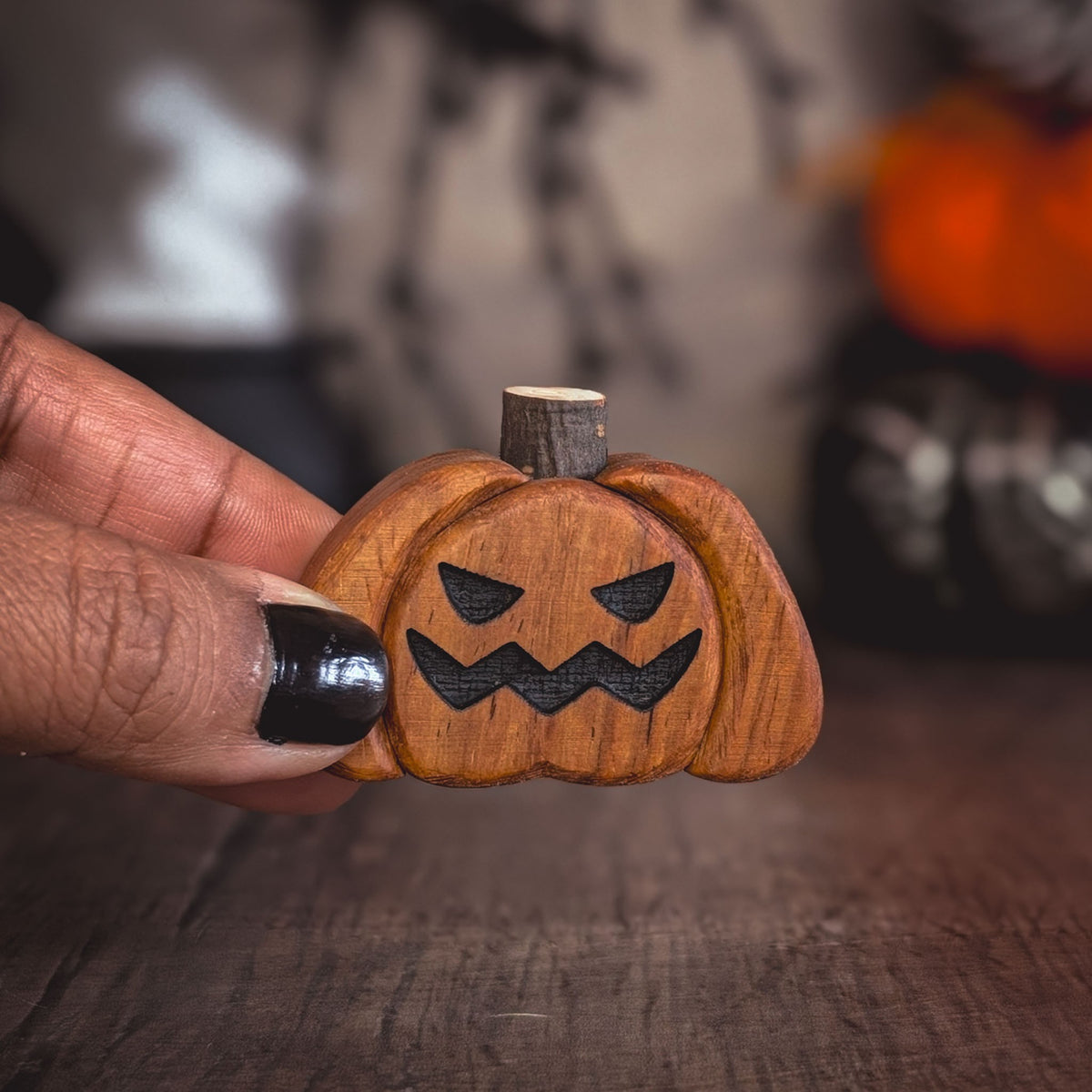 Mini kiaat wood pumpkin