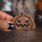 Mini walnut wood pumpkin
