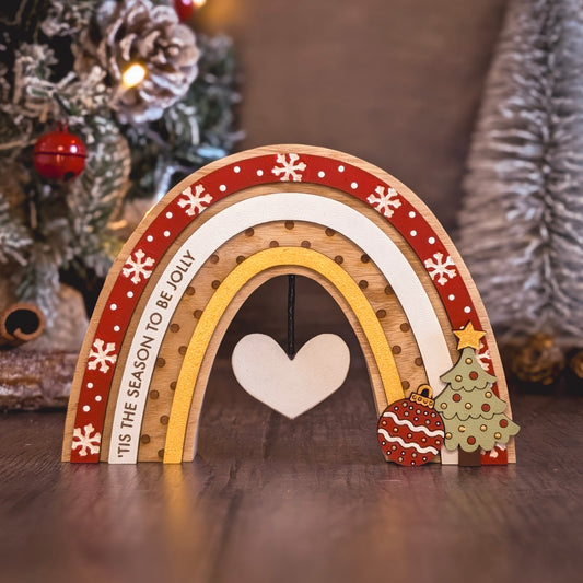 Personalised Christmas rainbow
