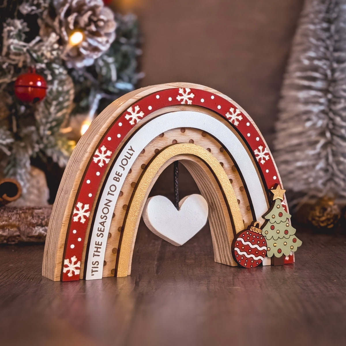 Personalised Christmas rainbow