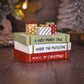 Mini Christmas book stack